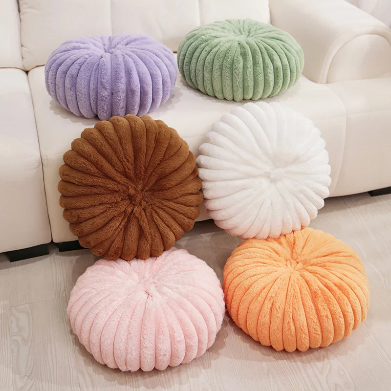 Ins Wind Round Pumpkin Pillow Stripe