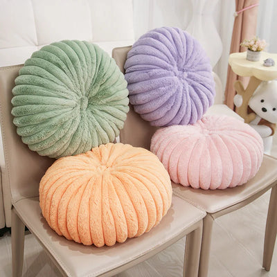 Ins Wind Round Pumpkin Pillow Stripe