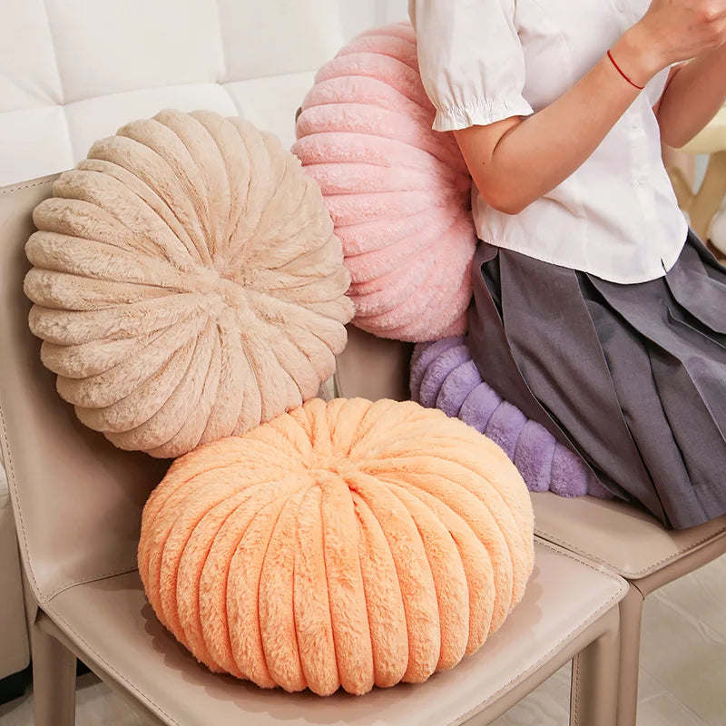 Ins Wind Round Pumpkin Pillow Stripe