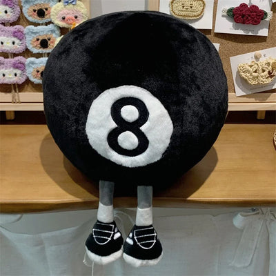 Long Legs Billiard Ball Plush Doll Throw Pillow