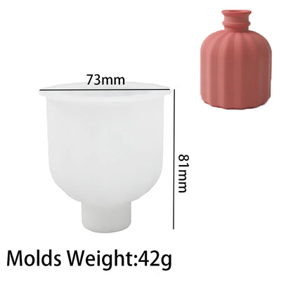 Vase Silicone Mold DIY for Making Concrete