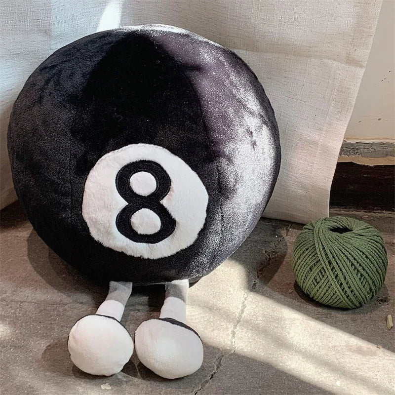 Long Legs Billiard Ball Plush Doll Throw Pillow