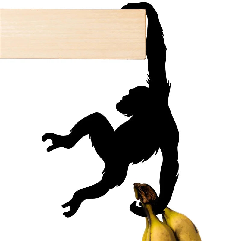 Kitchen Wall Door Hooks Key Hanger Monkey Shaped Banana