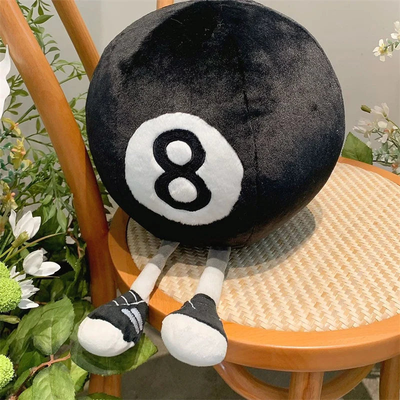 Long Legs Billiard Ball Plush Doll Throw Pillow